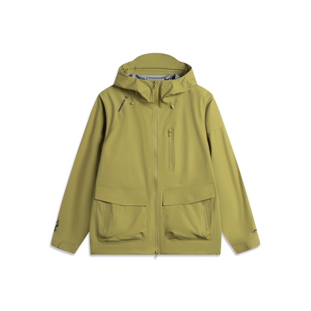 Li-Ning Outdoor Series Sports Casual Simple Hooded Zipper Solid Color Loose Versatile Breathable Jacket Unisex Jacket AEMV011-5