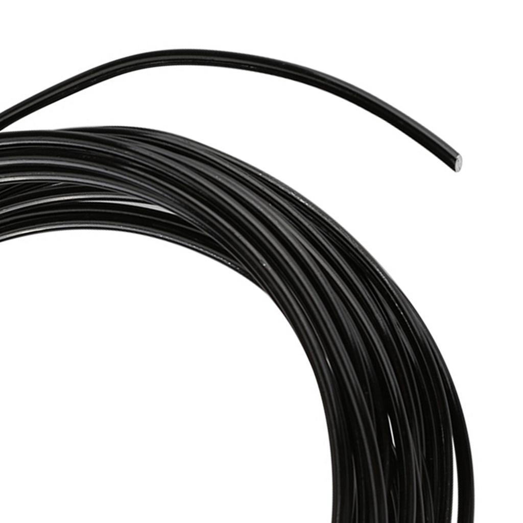 5 Meters / Roll 2mm Round Oxidation Aluminium Wire DIY Accessories For Jewelry Making(black)