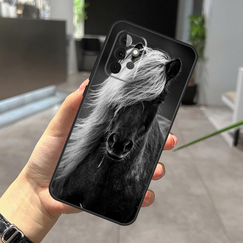 Domineering Cool Horse Case For Samsung Galaxy A73 A53 A33 A13 A12 A32 A51 A71 A14 A34 A54 A50 A70 A52 A72 Cover