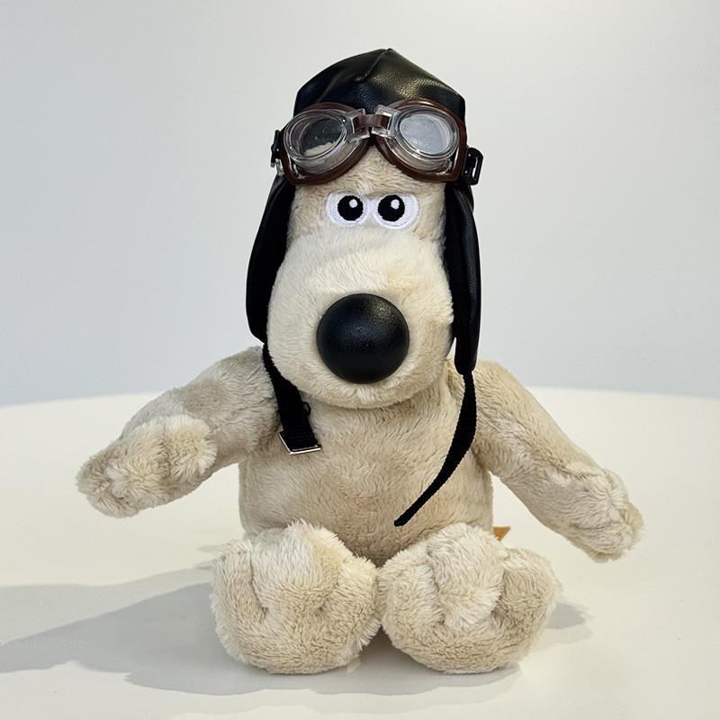 Wallace And Gromit Duck Tongue Hat And Motorcycle Hat Puppy Plush Dollfor Kids And Gift Use