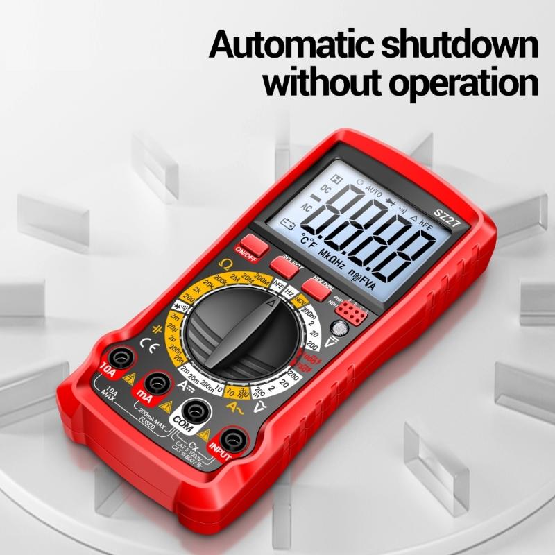 SZ27 Multitester 1999 Counts Multimeter Voltage Current Tester Ohm Diode Triode NCV Resistance Capacitance Tester