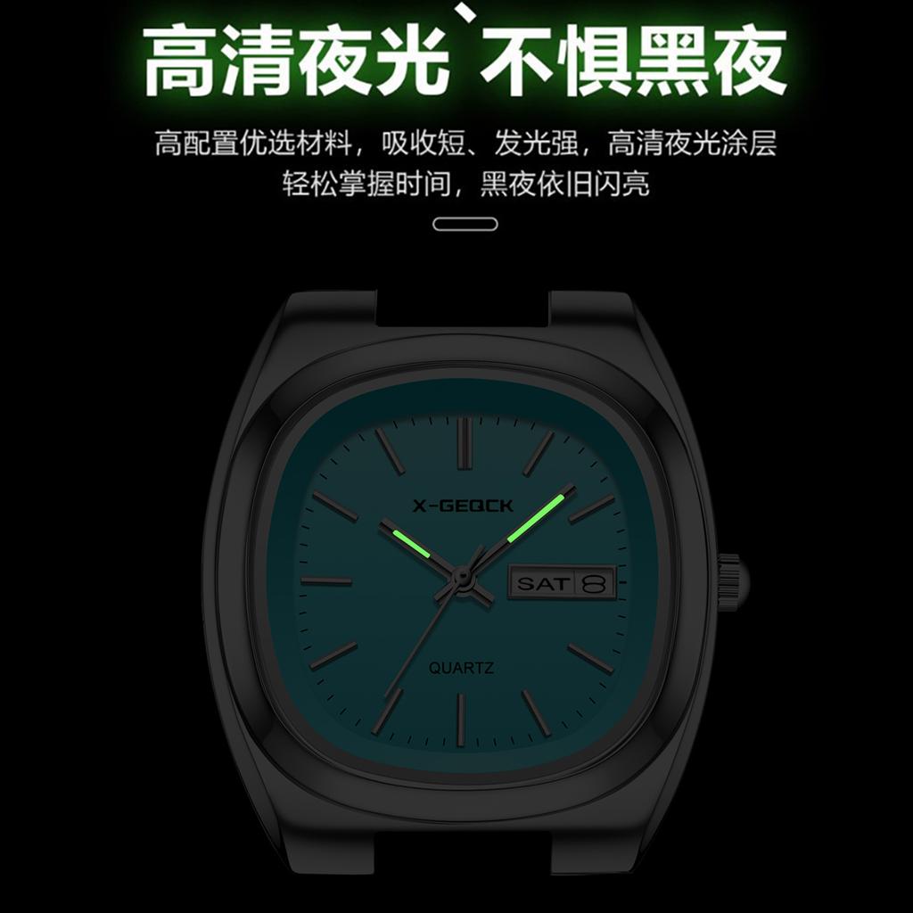 High-Value Watch Women'S Light Luxury Hong Kong Style Double Calendar Women'S Watch Steel Belt Watch Women'S Niche Light Luxury Quartz Watch Women