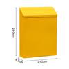 1 Pcs Iron Suggestion Box Creative Lockable Wall-Mounted Mailbox Wall Decoration With 2 Keys Waterproof Suggestion Box For Home