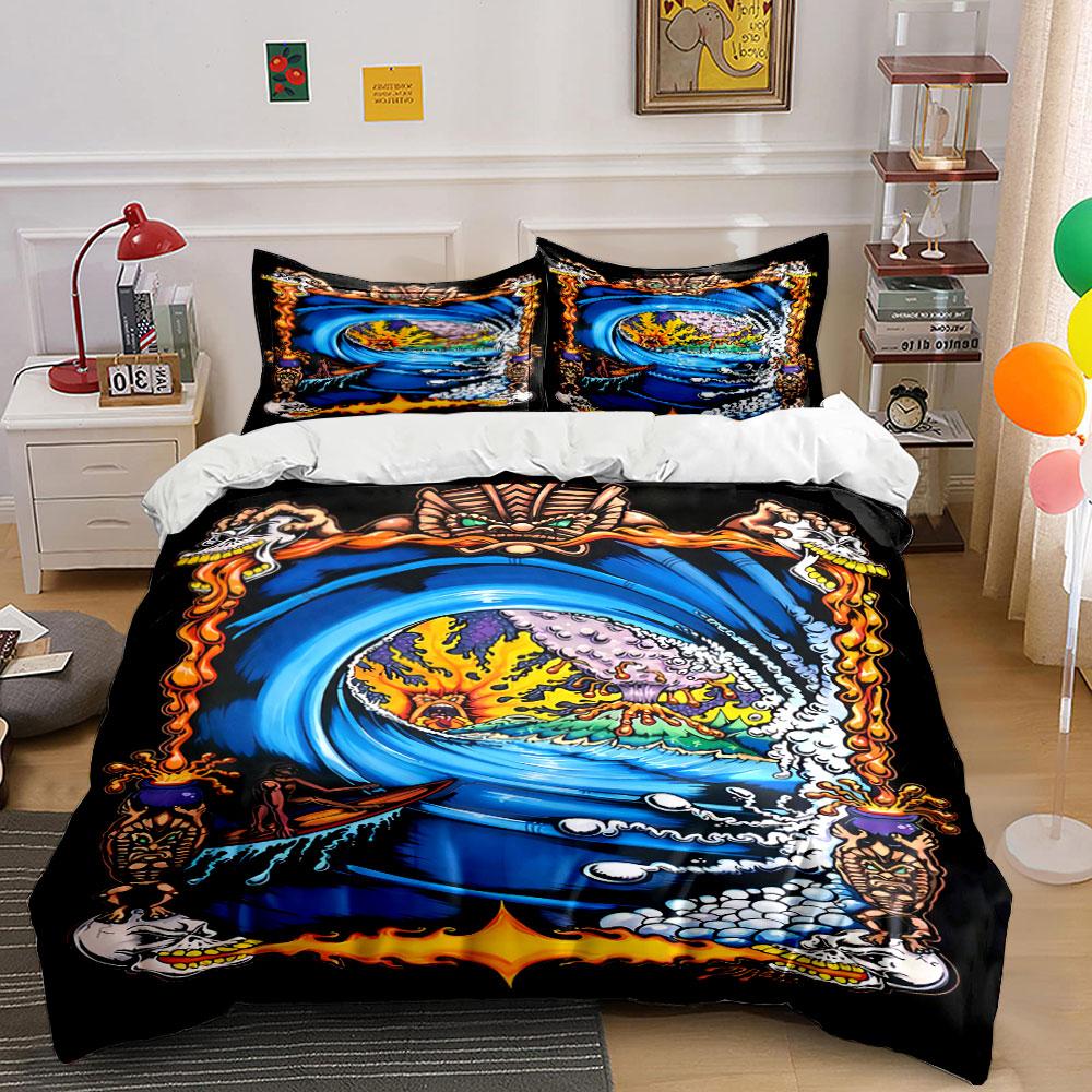 

Wave, sun, boat, skulls. Bedding sets Duvet cover sets Duvet covers Pillowcases(1 * Duvet Cover 2 * Pillowcases, without duvet insert) 135x200cm