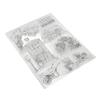 6pcs Clear Stamps  Transparent Stamps Decorative Scrapbooking Clear Stamps for Photo Albums Greet