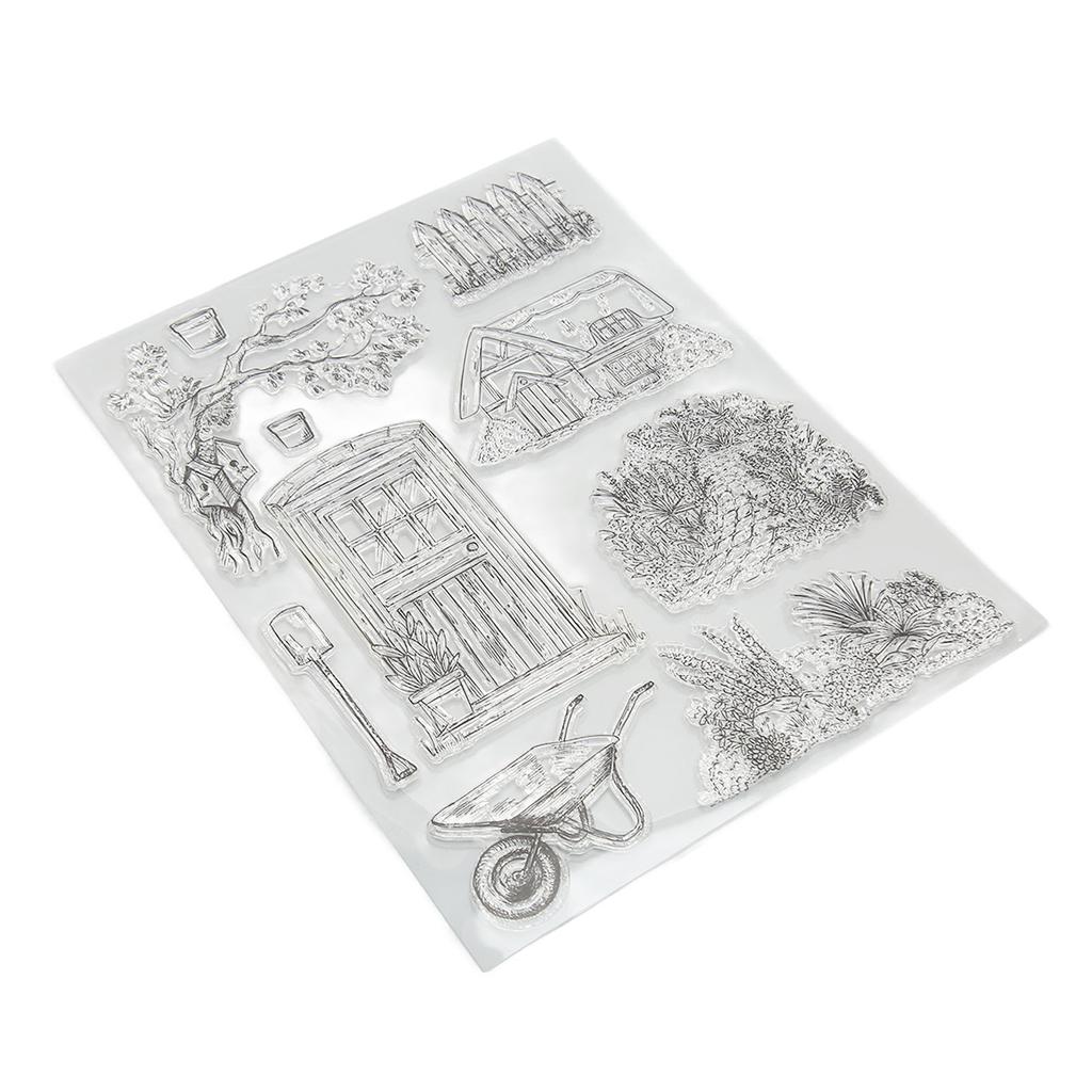 6pcs Clear Stamps Transparent Stamps Decorative Scrapbooking Clear Stamps for Photo Albums Greet