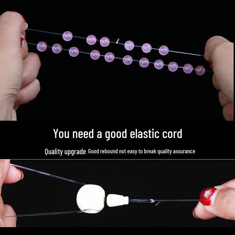 Elastic Cord for Round Crystal Buddhist Beads: Bracelet, Necklace, and Jade Beading String.