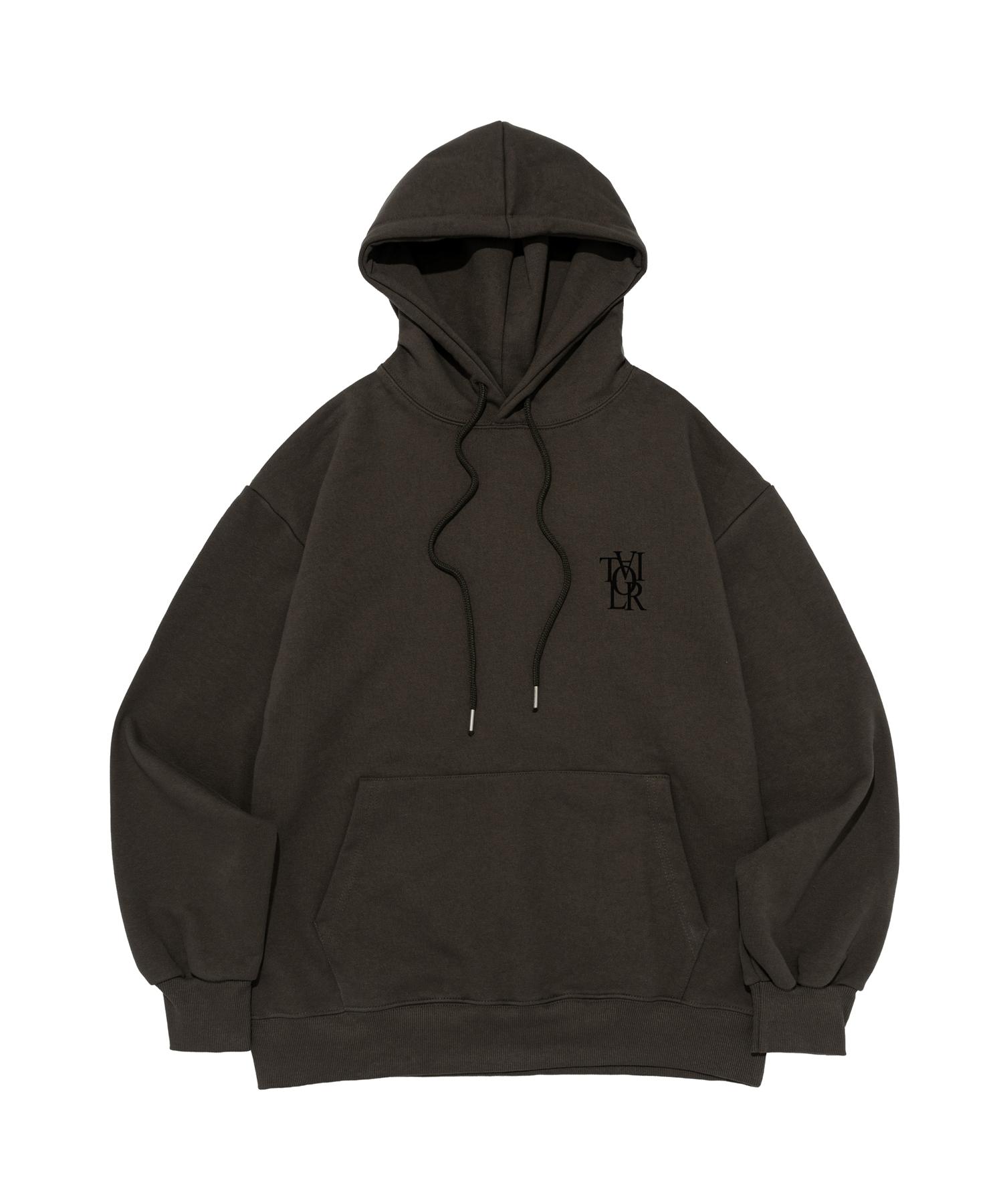 Taylor Studio Monogram Logo Hoodie (Khaki) Khaki/Fleece-Lined L