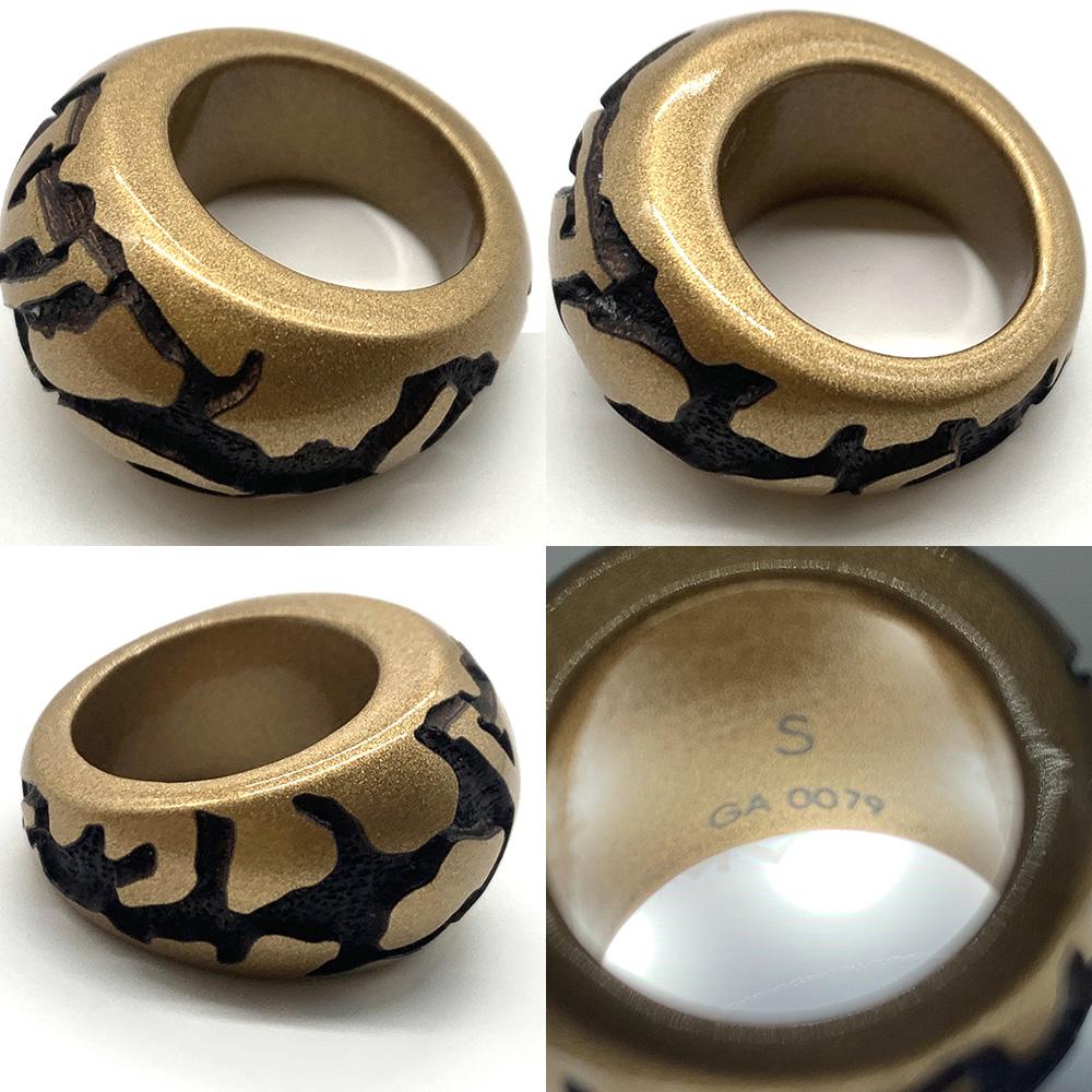 Used LOUIS VUITTONRing gold Wood unisex