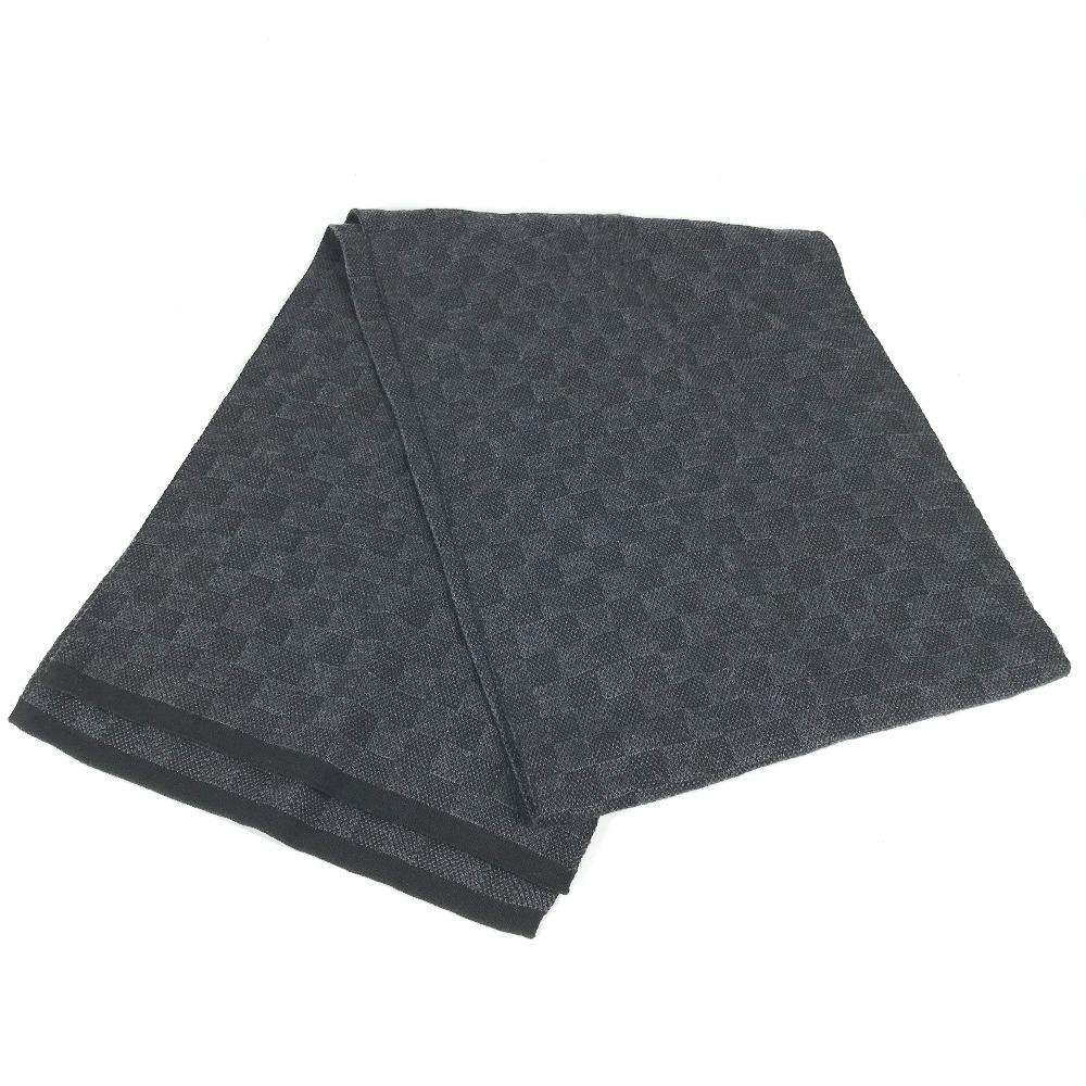 Louis Vuitton M70028 Damier Graphite Echarpes petit Damier  Scarf Black/gray