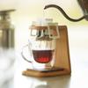 TOSMU Dripper Stand with Coffee Dripper for 1 Disposable Ear TOSMU 7021 Coaster, Person, Type, Wooden, Cute, Stylish,