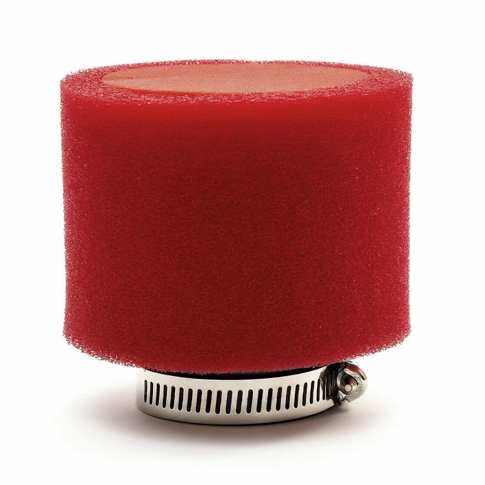 58mm Motorcycle Air Filter Red Dual Layer Foam - 2.3" Inlet Universal Pit Bike ATV Dirt Bike Intake Cleaner Air Filters 7