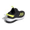 adidas Activefle Boa Abrasion Resistant Low Top Running Shoes Black Green Kids' FY0280