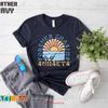 Forever Chasing Sunsets T Shirt Boho Summer Beach Club Vibes Tropical Holiday S Vintage Washed Fashion Slightly Streetwear