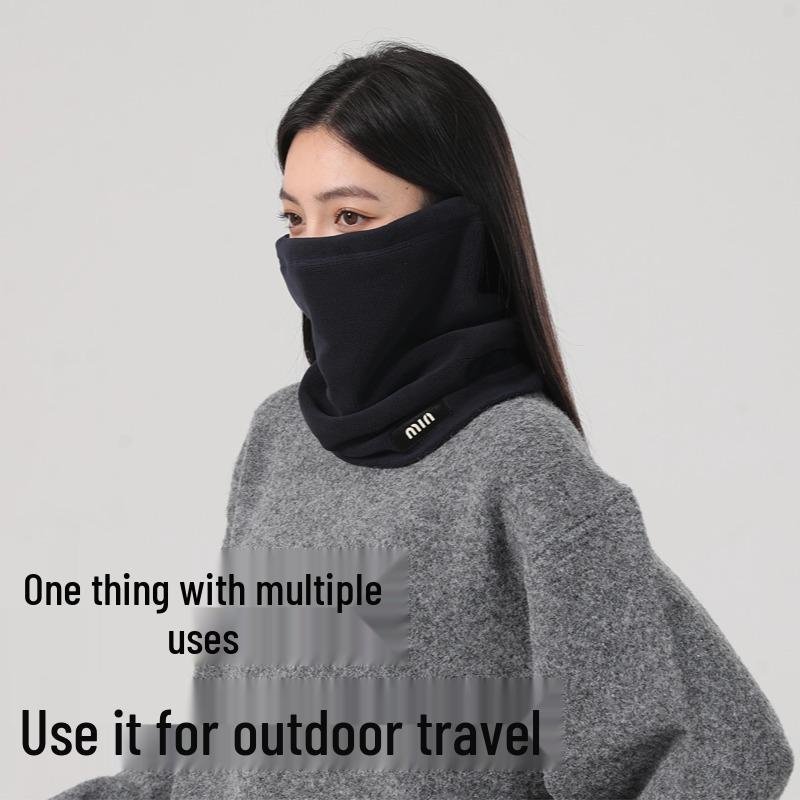 Unisex Winter Cycling Hat: Windproof Velvet Neck Gaiter, Cold-Proof Face Mask, Ear Protection