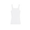Spring and Summer New Women's Clothing Minimalist Easiest for Match Cotton Blended Sling Double-Layer round Neck Shoulder Strap T-shirt Tops 4174336