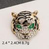 Retro Brošňa Tiger a Leopard - Kreatívny Zliatinový Odznak na Ozdobu Košele