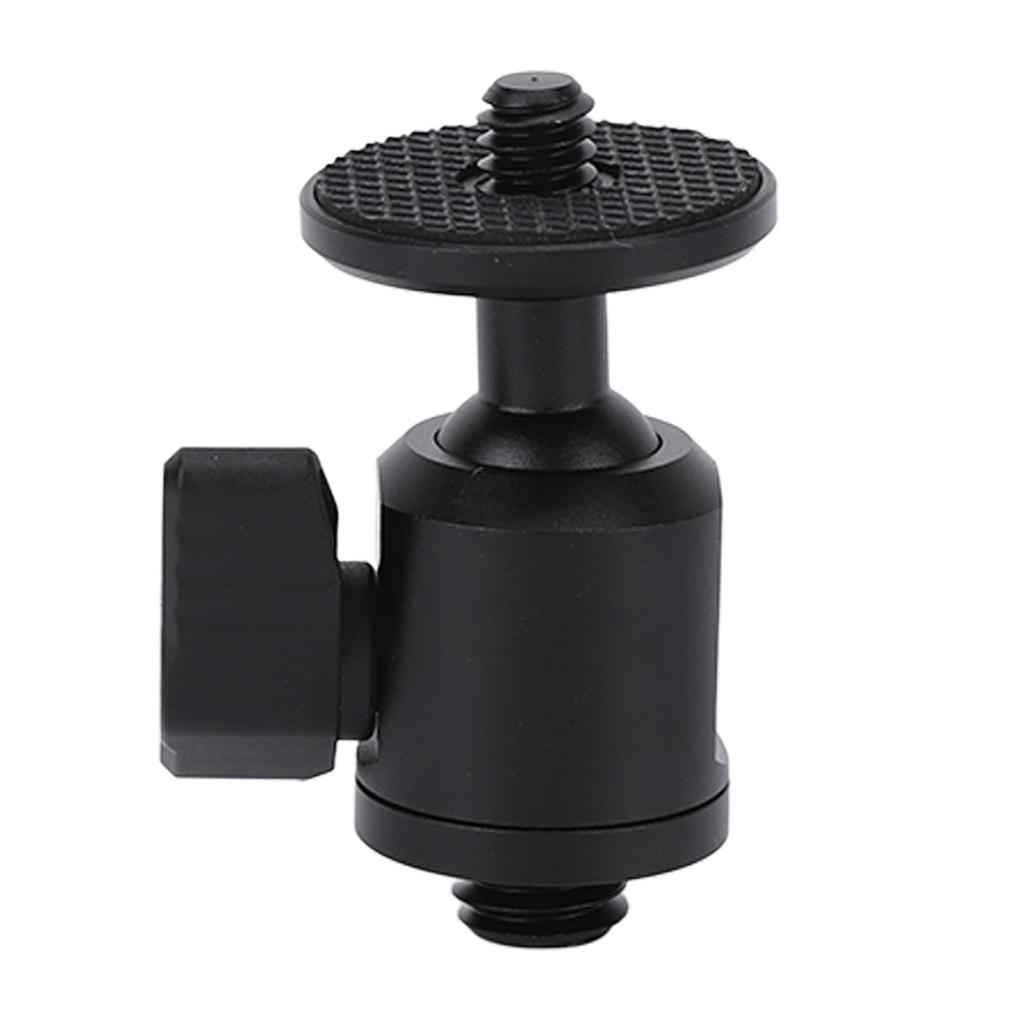 Mocowanie z głowicą kulową 14 cali Obrotowe o 360 stopni Śruba 38 cala Mini adapter gorącej stopki do aparatu telefonu komórkowego