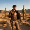 Men's Splicing Tooling Jacket Lapel Snap-Down Multi-Pocket Casual Motorcycle Wind Jacket