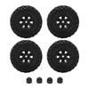 4Pcs 1 24 RC Wheels RC Car Wheel Hub Set Rubber Wheels and Tires Set for Axial SCX24 Remote Control Cars