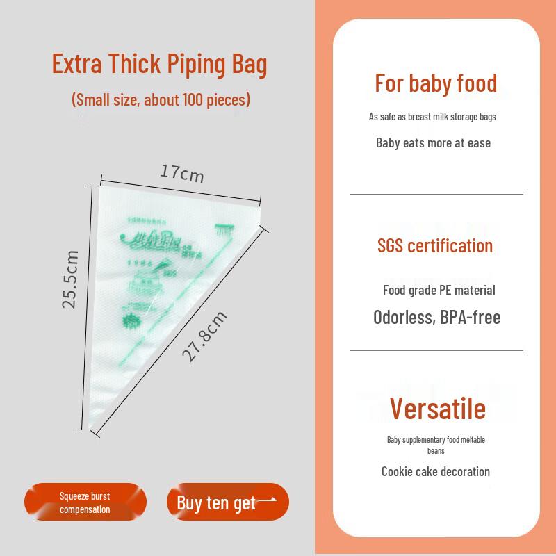 Zhaoran Extra Thick Small Disposable Piping Bags
