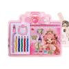 Cartoon Color DIY Bracelet & Scenery Sticker Set for Girls - Educational Handmade Coloring & Painting Gift