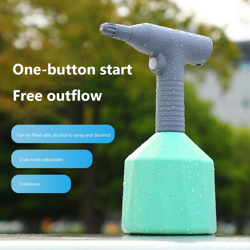 1L Pressure Sprayer Tool USB Rechargeable Handheld Household Sprayer 360 Adjustable Nozzle Leakproof for Agricultural Irrigation