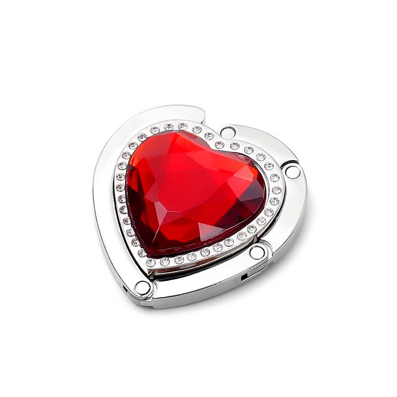Handbag Table Hook Foldable Purse Bag Hanger Rhinestone Sparkle Holder Portable for Cafe Restaurant Office Desk