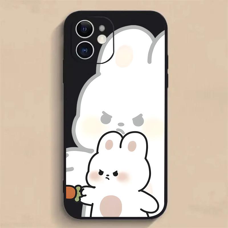 For Apple 13 Mobile Phone Case 14 Panda 11 Bear XS Rabbit 15 Couple Model 16 Cartoon XR Cute 12 All Inclusive