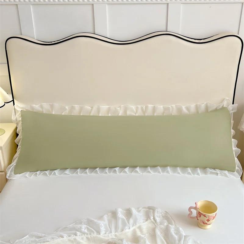 One Single Double Long Pillowcase Pillow Cover for Couples At Home, Extended 1.2m 1.51.8m Pillowcase (without Core)