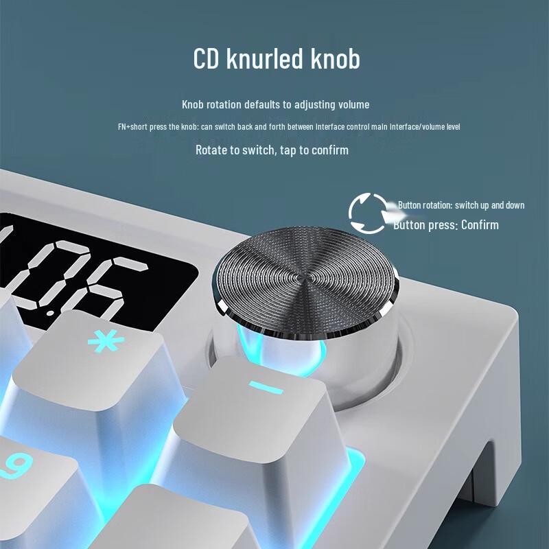 Langtu LT104 Wired Customizable Mechanical Gaming Keyboard