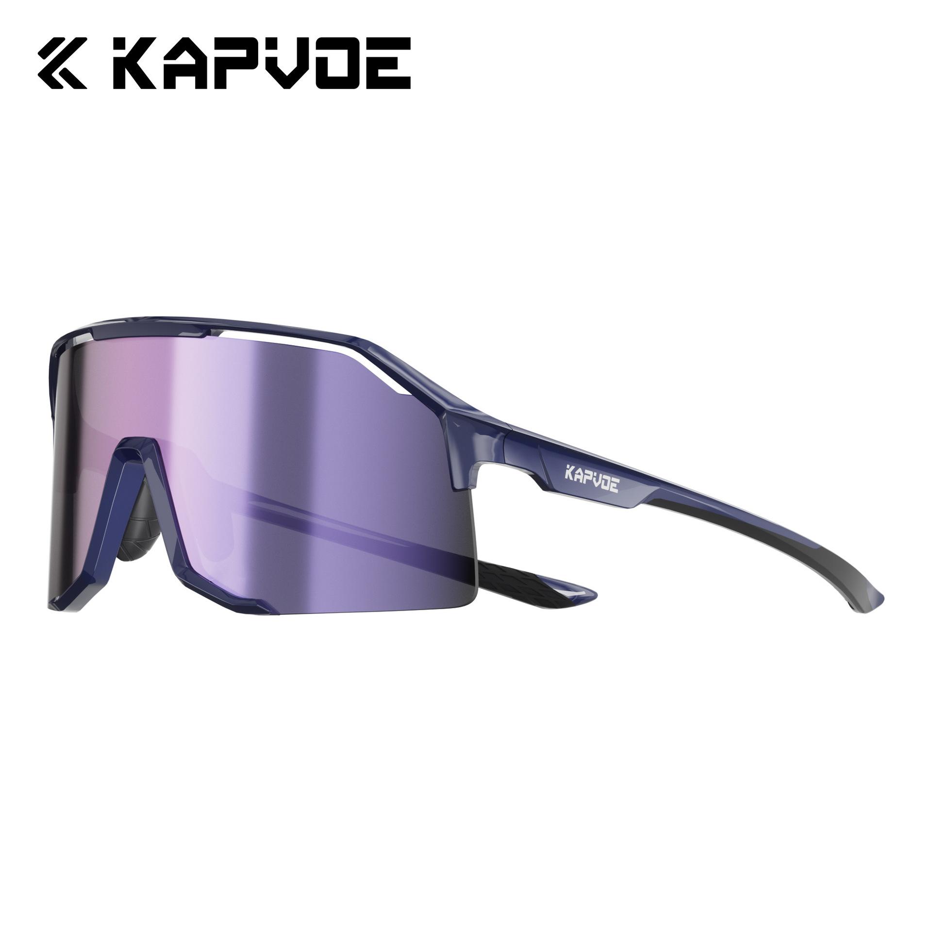 

Kapvoe Kapvoe Flying Bird Cycling Color-Changing Sports Glasses Marathon Running Glasses for Women Outdoor Windproof Mountaineering Dark blue frame+Dazzling