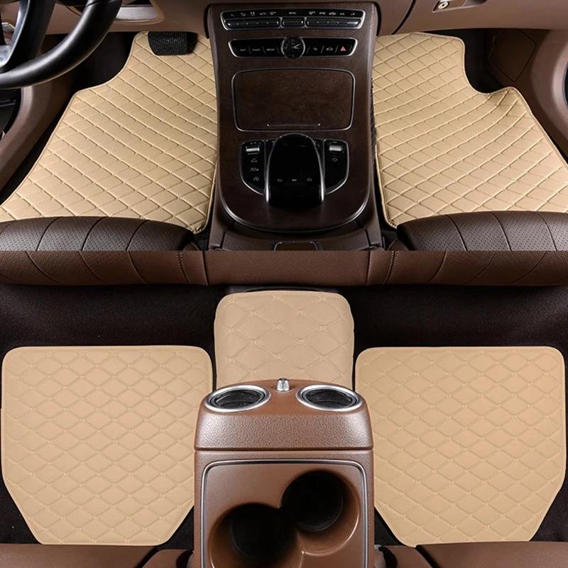 Car Floor Mats S Universal Quality Pu Leather Waterproof Auto Foot Pad Protector Automobile Interior Car Interior Accessories