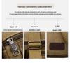 High-End Men's Retro Canvas Messenger Backpack & Shoulder Sports Bag