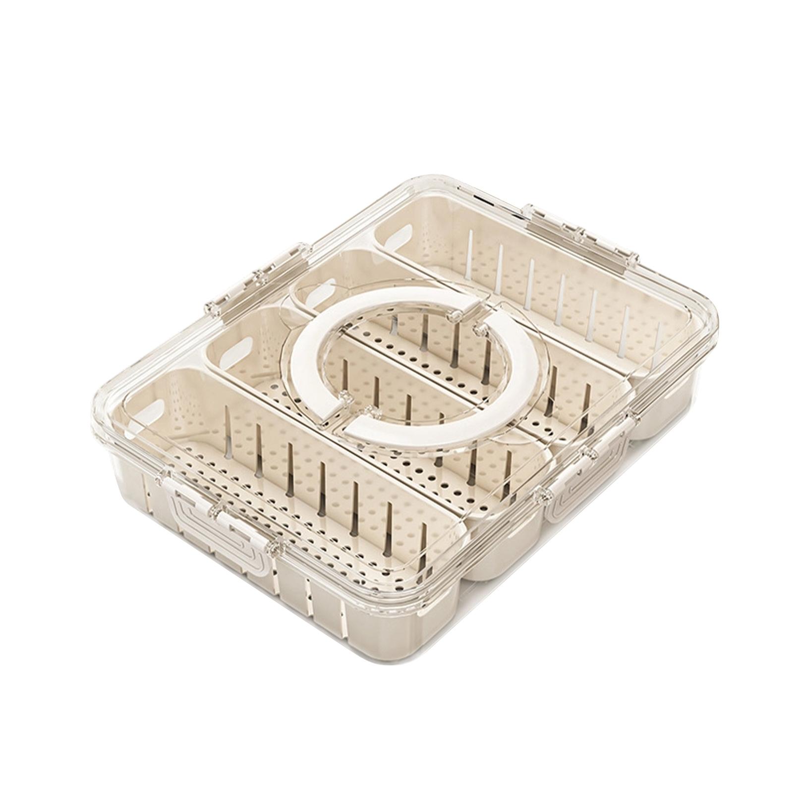 

4/8 Compartment Small Snackle Box, Charcuterie And Snack Container, Divided Serving Tray With Lids, Dishwasher Safe