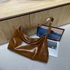 IELGY Ladies Underarm Bag Fashion Oil Wax Leather Trendy Casual All-Match Large-Capacity Cross @-