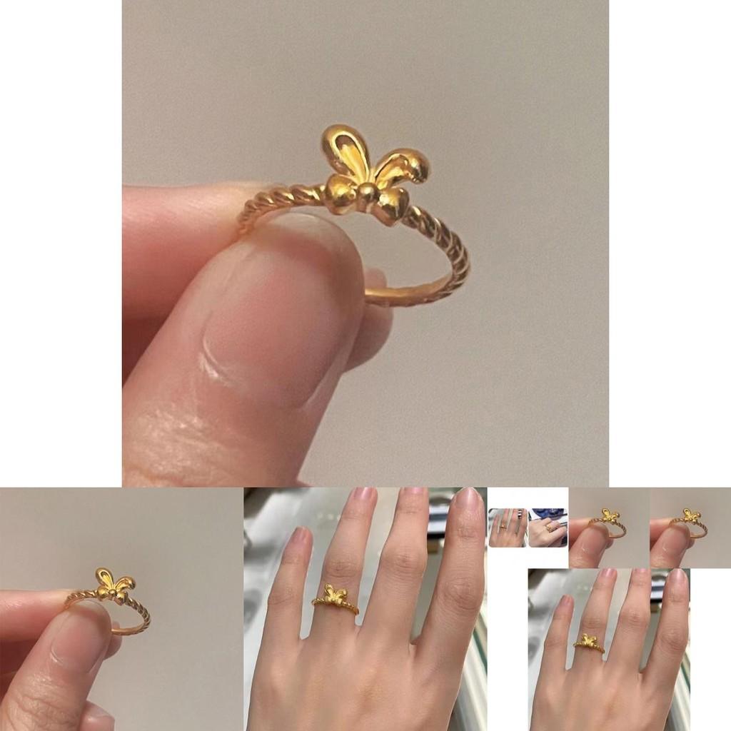 Adorable 2023 Bowknot Rabbit Design Ring Beautifully Crafted For Elegant Women