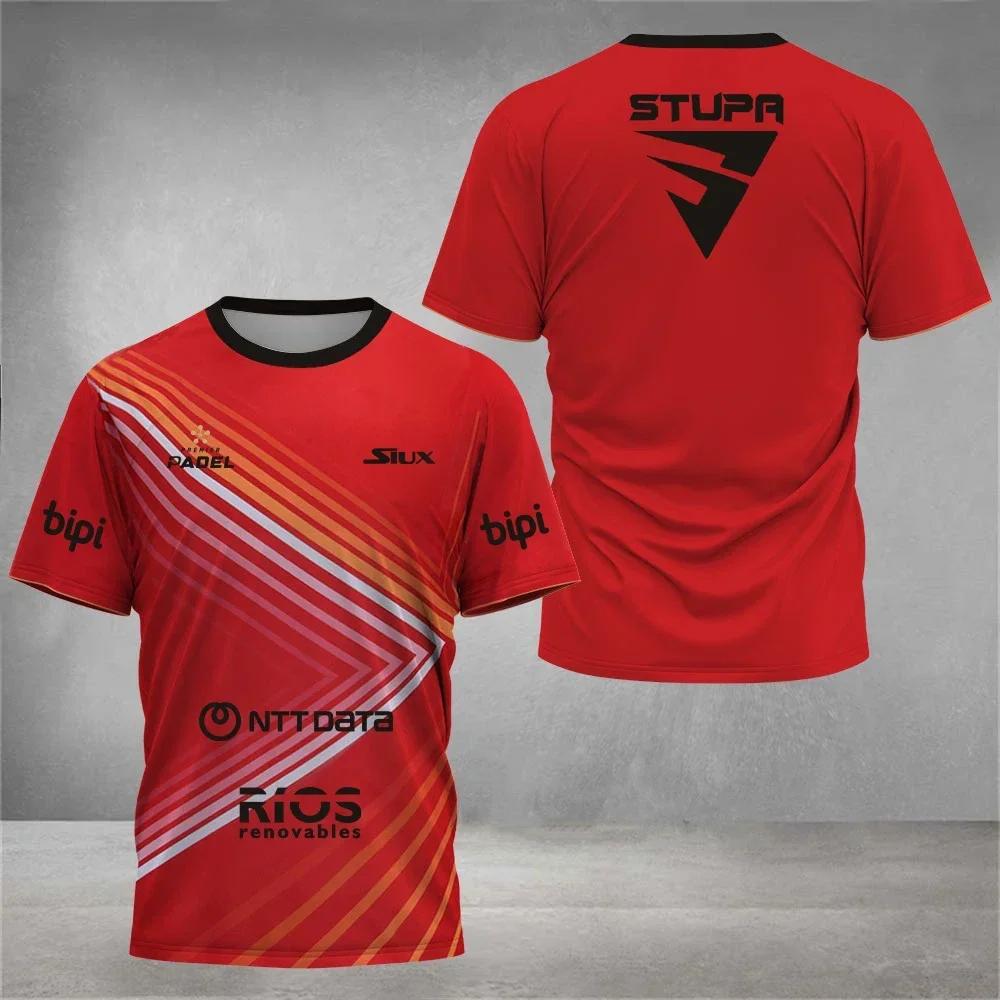 PADEL Wear - Padel Sport-T-Shirt für Herren, Kurzarm, Schnelltrocknend, Atmungsaktiv, Fitness-Serie, Sommer S dunkelgrau