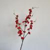 Zen Style Chinese Decor: Four-Pronged Plum Blossom Simulation - Cherry Blossom Wax Plum Faux Flowers for Home and Hotel Arrangements