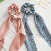 3pcs/Set Fashion Women's Hair Accessories Polka Dots Floral Print Scrunchy for Ladies And Girls Ponytail Holder Accessories