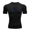 Herren Quick Dry Kompressions Sport-T-Shirt, Atmungsaktiv Str
