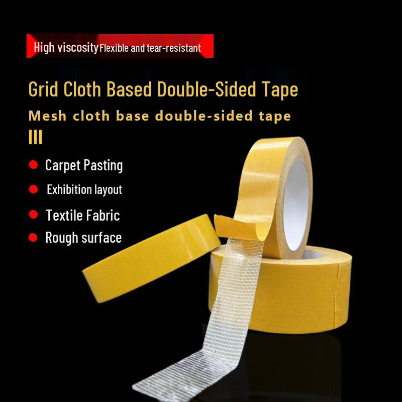 Super Sticky Double-Sided Tape for Carpets - Traceless, Multi-functional, Strong Fabric Base