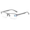 Spring Hinge Half Frame Anti Blue Light Square Reading Glasses Women Men Prescription +1 0 To +4 0 Diopters