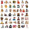 10/30/50pcs Cute Funny Animal Cat Meme Stickers Creative Cartoon Sticker DIY Stationery Phone Luggage Helmet Sticker Decoration