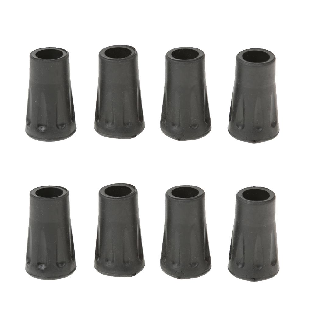 Buy 8pcs Replacement Rubber Ends Tips Walking Trekking Stick Pole