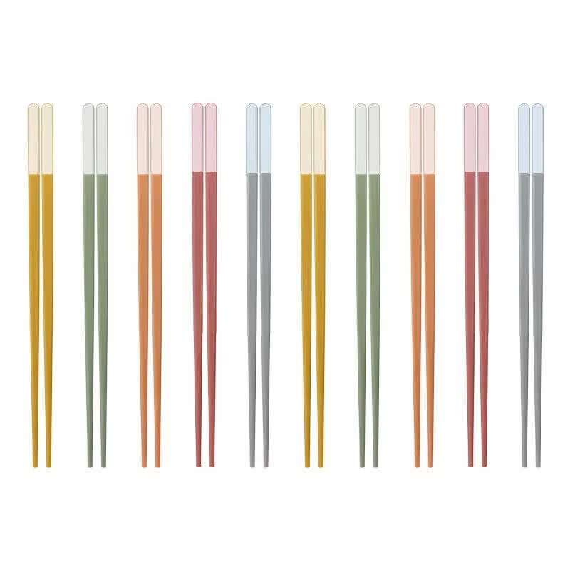 KOBACH Vibrant Alloy Chopsticks - 10 Pairs Set