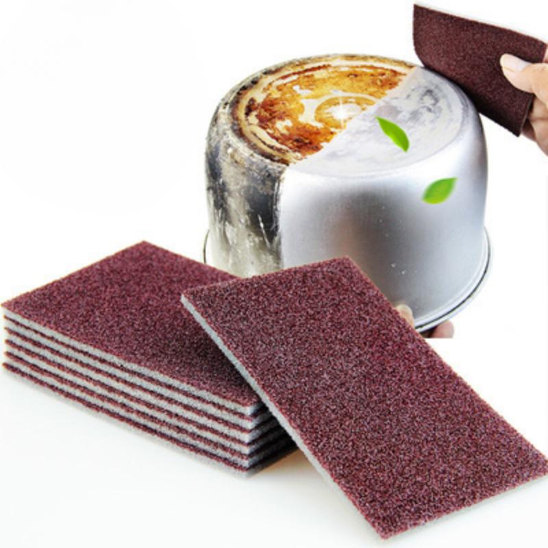 1/2/4/6/10Pcs Sponge Wipes Effortless Kitchen Cleaning Magic for Pot Bottom, Rust Stainless Steel Pot, and Dish Washing