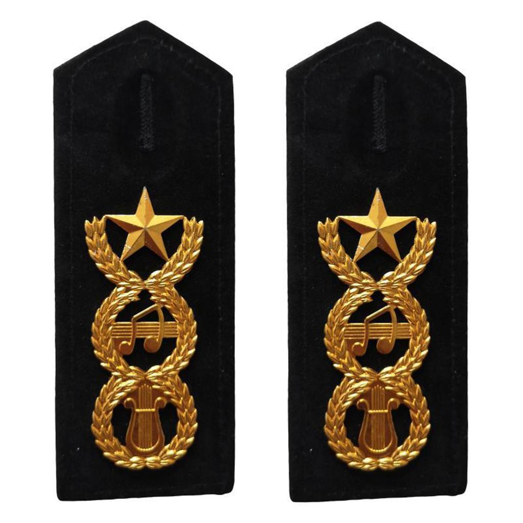 Shoulder Epaulets Uniform Epaulettes Shoulder Boards/Collar Flower for Professional Uniform Accessories Stage Performers