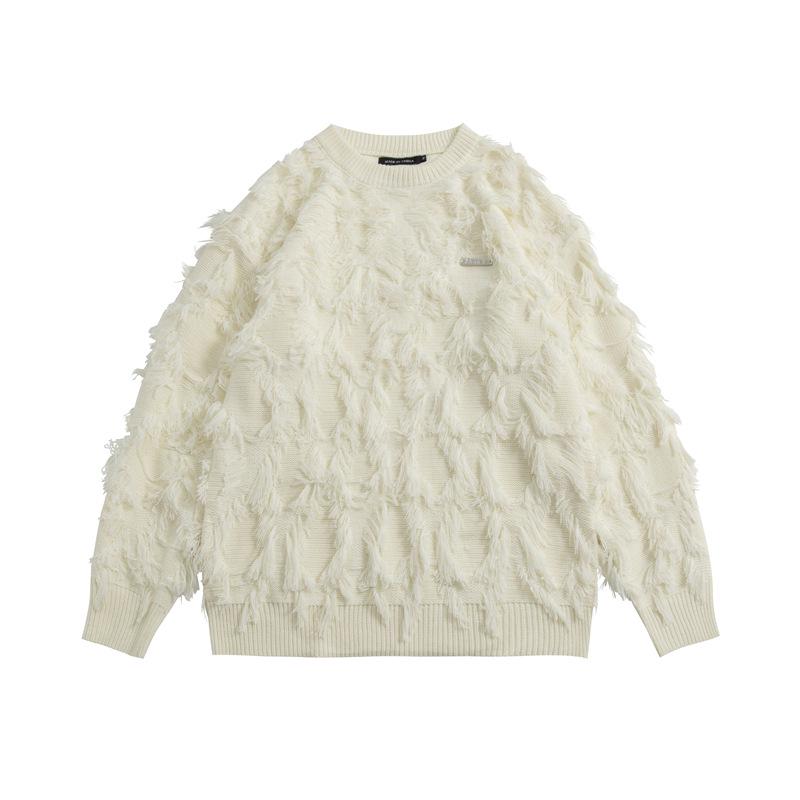 

HeyHenry Men s Autumn Chic Crew Neck Pullover Sweater - Trendy Solid Color Knitwear Extra Large абрикосовий