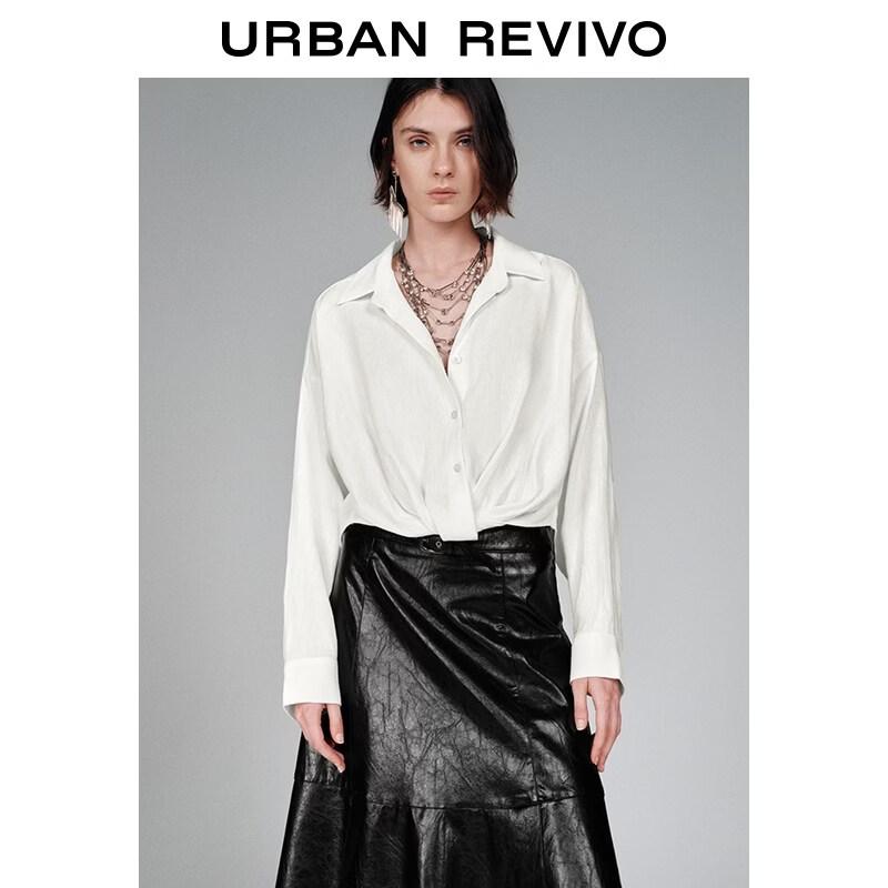 UR Women s Spring Pastel Twisted Blouse Shirt L